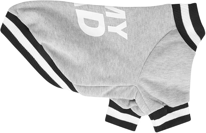 GreenJoy Cute Dog Sweater - Stretchy Dog Pullover Sweatshirt,Soft and Warm Winter Clothes for Boy & Girl Dogs,Suitable for Puppies & Adult Dogs (Light Grey (I Love My Dad), Large/X-Large)