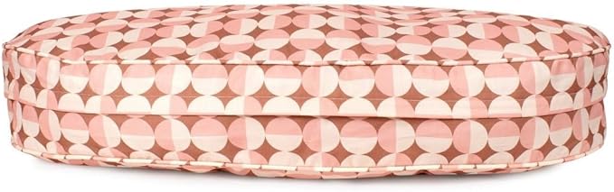 Carolina Pet Oval Lounger Dog Bed - Rosy Geo, M