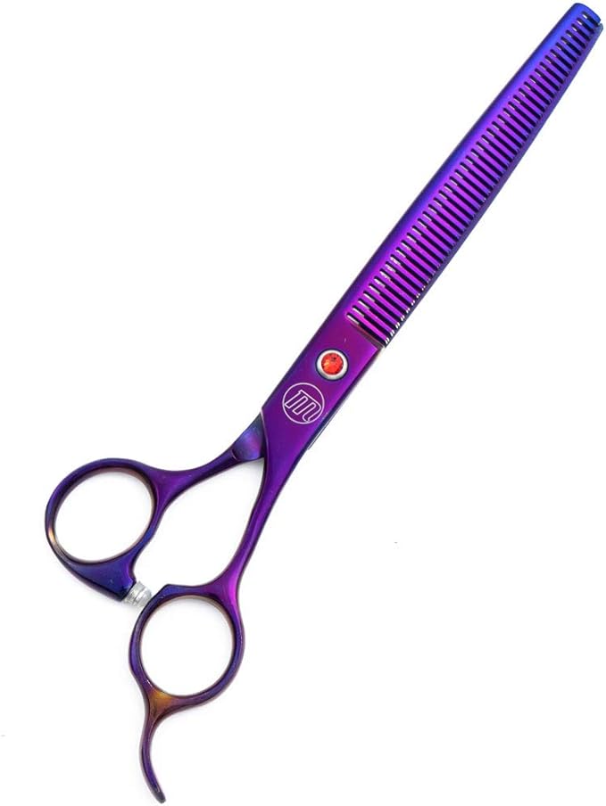 Professional Dog Grooming Scissors Set, 7 Inch/8 Inch Pet Grooming Scissors Chunkers Shears for Dog, Curved Dog Grooming Scissors, Thinning Shears for Dog with Grooming Comb