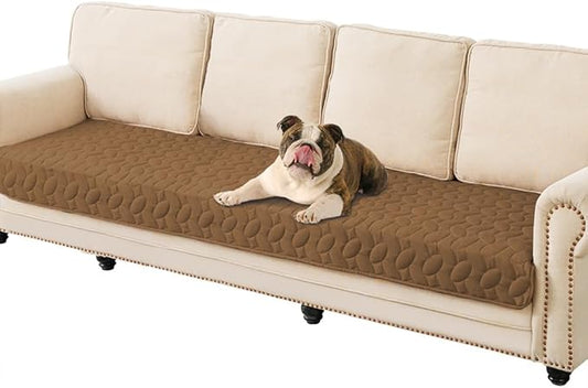 Ameritex Waterproof Pet Bed Cover Anti-Slip Dog Bed Blanket for Sofa and Furniture Waterproof New Pattern Design (Camel, 30x80 Inch (Pack of 1))