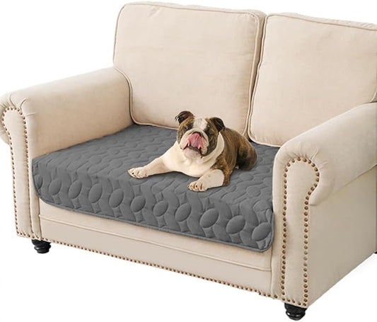 Ameritex Waterproof Pet Bed Cover Anti-Slip Dog Bed Blanket for Sofa and Furniture Waterproof New Pattern Design (Darkgrey, 30x53 Inch (Pack of 1))