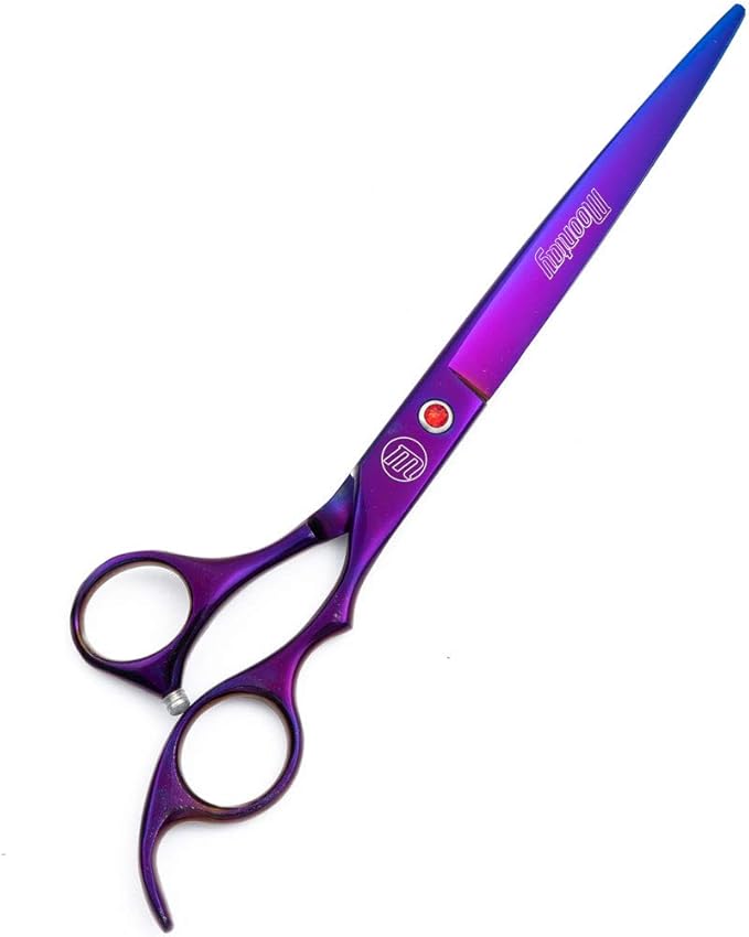 Professional Dog Grooming Scissors Set, 7 Inch/8 Inch Pet Grooming Scissors Chunkers Shears for Dog, Curved Dog Grooming Scissors, Thinning Shears for Dog with Grooming Comb