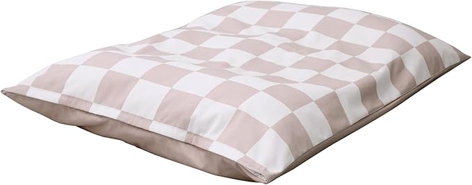 Large Dog Bed with Removable Washable Cover for Large Dogs Deluxe Plush Dog Crate Beds Comfy Kennel Pad Waterproof Lining and Blue Gel Memory Foam Memory Foam（Brown 40.2 * 30 * 4in）