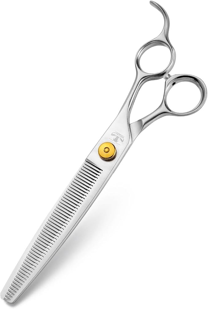 7.5" Thinning Dog Shear - Professional Blender Scissors for Medium Large Dogs, 35% Thinning Rate