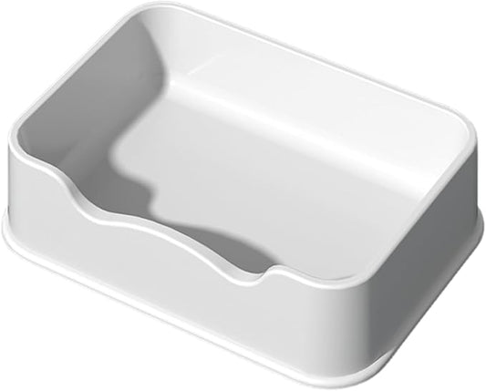 Plastic Cat Bed 100% Recycled Plastic - Cat Bed Durable Washable Breathable & Antislip Easy to Clean Great for Small -White