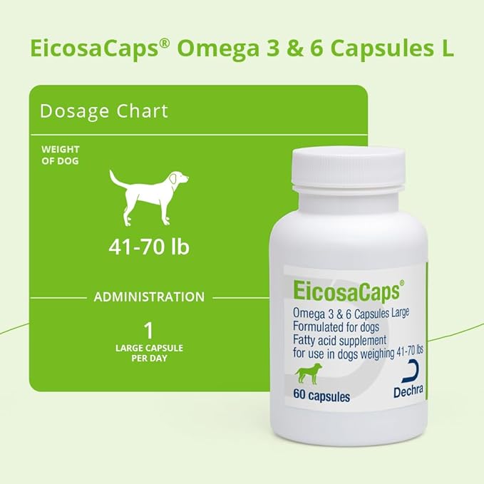 EicosaCaps® Omega 3 & 6 Capsules for Dogs, 60 ct