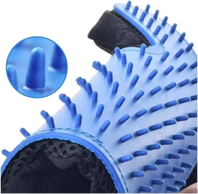 [Pair of 2] Pet Grooming Gloves for Dogs & Cats – Efficient Deshedding Brush Mitts for Both Hands – Gentle Dog & Cat Hair Remover for Shedding, Bathing & Grooming
