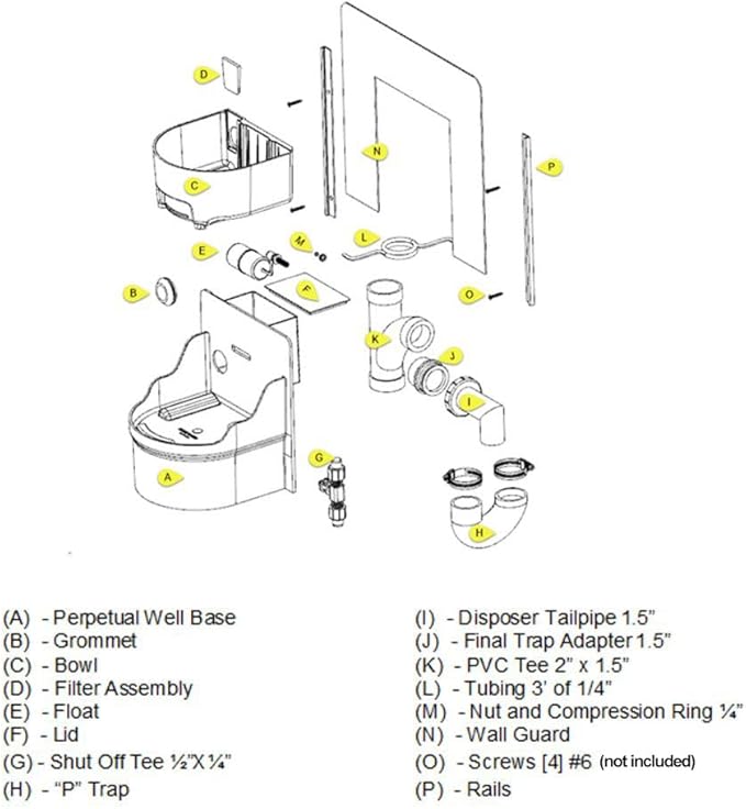 Perpetual Well Automatic Pet Water Bowl (Wall Mount)
