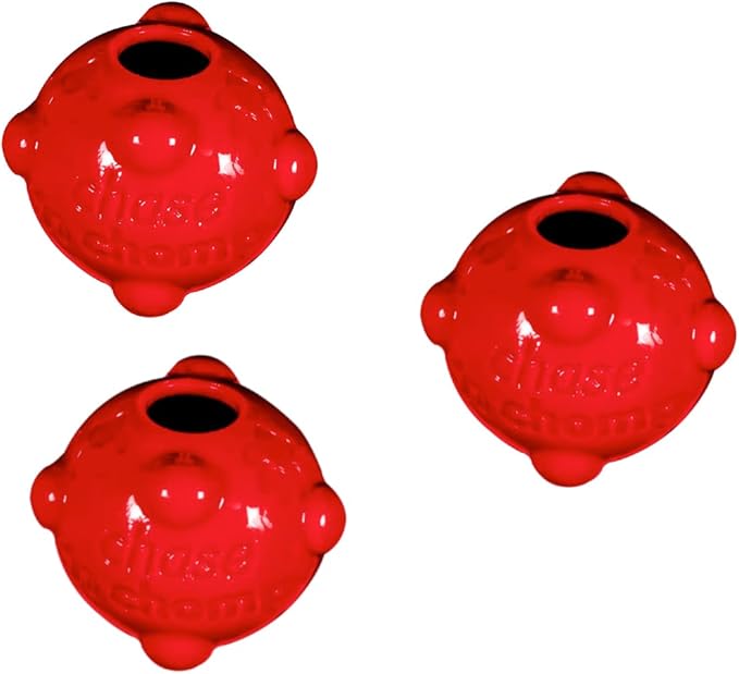 Chase 'n Chomp Amazing Squeaker Ball Toy for Pets (Molecule 3 Pack)