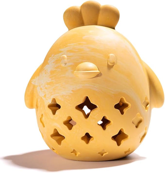 MewaJump Stuffed Dog Toy Treat Dispenser Dog Toy Puzzle Rubber Chew Toys Treat Food Dispensing Toys for Teeth Cleaning Ball Interactive Enrichment Toys for Puppy, Small, Medium, Large Breeds