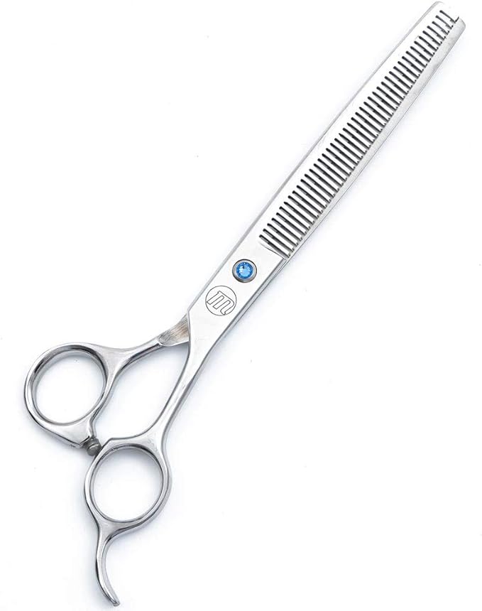 Professional Dog Grooming Scissors Set, 7 Inch/8 Inch Pet Grooming Scissors Chunkers Shears for Dog, Curved Dog Grooming Scissors, Thinning Shears for Dog with Grooming Comb