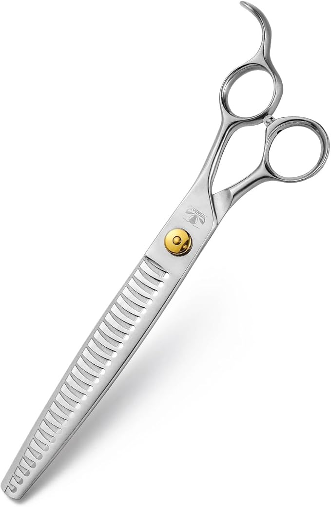 Gold Mantis Professional Dog Shears,8.0" Blender Shear For Medium Large Dog, 75% Thinning Rate