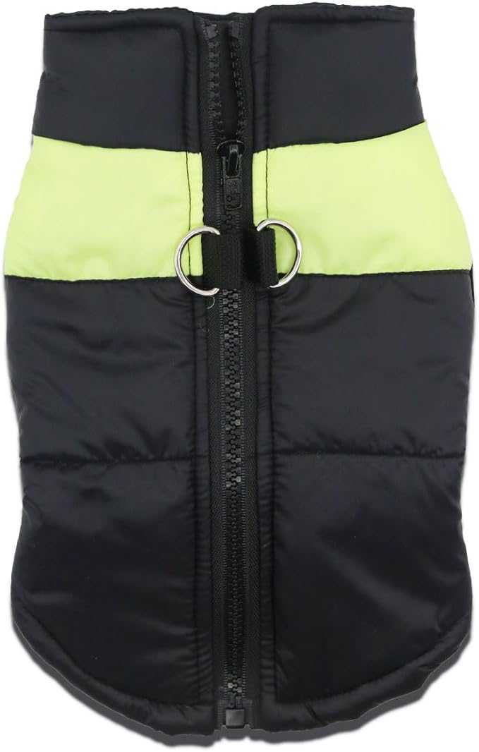 Small Dog Coats Warm Winter Jackets for Small Medium Dogs Puppy Cold Weather Coat Pet Clothes, Light Yellow, Small