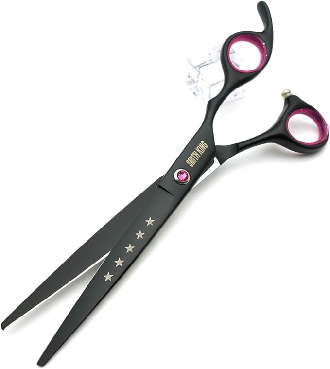 7.0 inches Professional Dog Grooming Scissors Set Straight & thinning & Curved & chunkers 4pcs in 1 Set (with Comb)