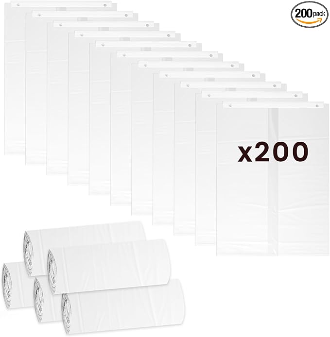 200 Pcs Cat Litter Bags for Pet Snowy Snow+ Cat Litter Box, Self-Sealing Drawer Liner Bags for Pet Snowy, Thickened & Wear-Resistant