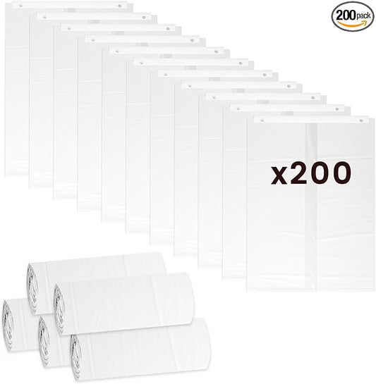 200 Pcs Cat Litter Bags for Pet Snowy Snow+ Cat Litter Box, Self-Sealing Drawer Liner Bags for Pet Snowy, Thickened & Wear-Resistant