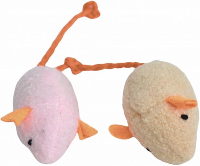 Cat Toys - 4-Way Tunnel for Indoor Cats with Peek Hole & 2 Mice - Large Foldable Rainbow Tube with Hanging Ball for Kittens, Rabbits, Small Dogs - Ideal Cat Toy