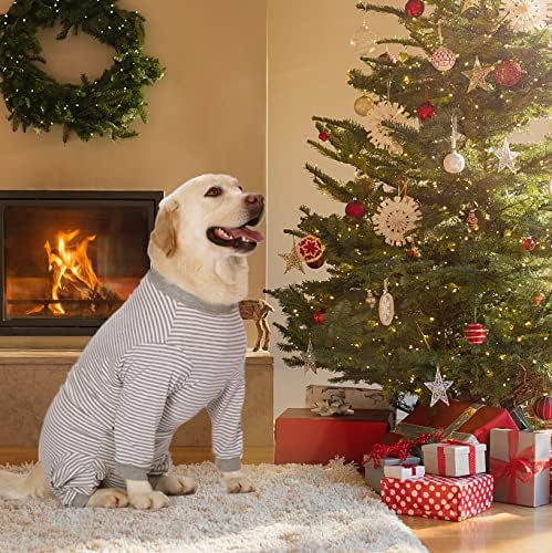 Yeapeeto Dog Onesie Surgery Recovery Suit for Large Medium Bodysuit Dogs Pajamas PJS Full Body for Shedding, Prevent Licking, Wound Protection, Cone Alternative (7X-Large (Pack of 1), Grey)