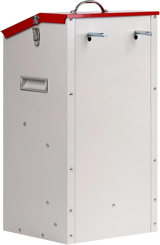 Galvanized Automatic Dog Feeder Large Breed Dog Food Dispenser for Large Dogs, 25lbs Outdoor Pets Feeder Gravity Food Feeder, US Patent Pending