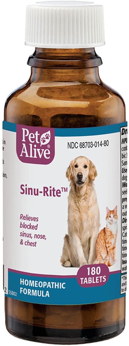 PetAlive Respiratory ComboPack for Pets - All Natural Homeopathic Remedies Relieve Symptoms of Blocked Sinuses, Colds, and Respiratory Irritation in Cats and Dogs