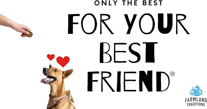 Farmland Traditions Dogs Love Chicken Jerky Dog Treats, Premium Two-Ingredient Dog Jerky with USA-Raised Chicken, 3-Pound Bag