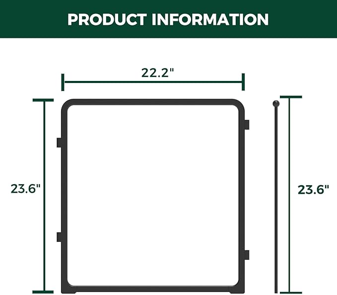 FXW Pawadise Acrylic & Wire Mesh Indoor Dog Playpen, Heavy Duty 24 Inch 2 Panels Metal Dog Pen for Puppy and Small Dogs, Black│Patented