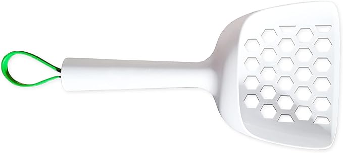 Skoon Large Cat Litter Pooper Skooper - Wide Opening, Non-Clumping Litter Box Sifter Removes Solids Without Wasting Pebbles