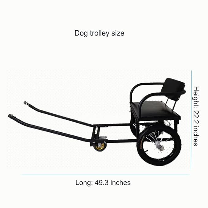 Dog Carts Dog for Dogs Pulling Stroller Cart with Seat Dog Walking Car Pet Stroller for Large and Small Dog,Foldable Tricycle(Size:22-88 lbs)