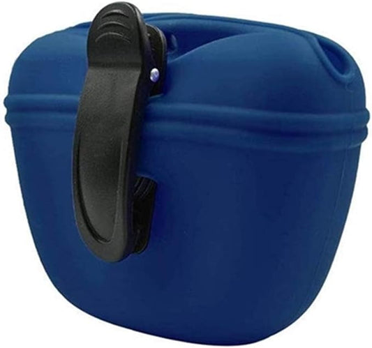 RoyalCare Silicone Dog Treat Pouch-Small Training Bag-Portable Dog Treat Bag for Leash with Magnetic Closure and Waist Clip[US Design Patent]