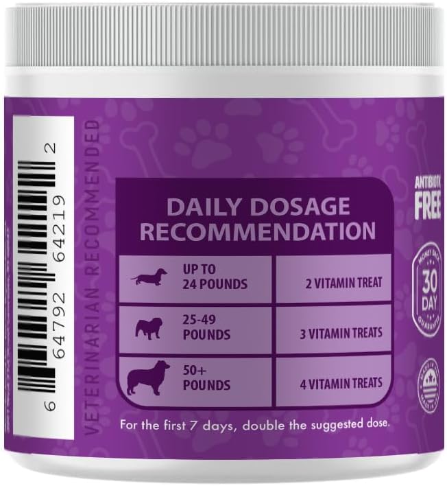 Peteyez Tear Stain Remover Vitamin Treats for Dogs - Support Eye Health & Reduce Itching & Tear Stain Buildup - 100% Natural Dog Treats w/Superfoods, Antioxidants & Nutrients - 8 oz (Chicken)