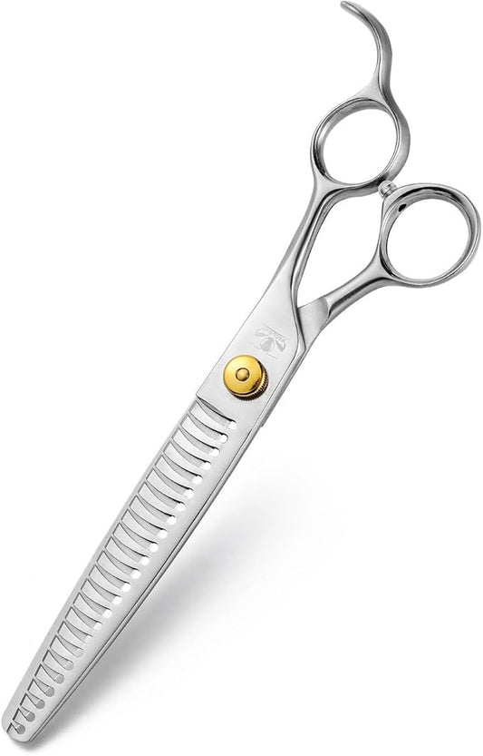 Gold Mantis Professional Dog Shears, 7.5" Blender Shear For All Breeds, Sharp and Smooth Scissoring Tools