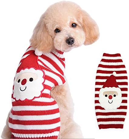 Mikayoo Christmas Dog Sweater - Festive Santa Claus Costume for Small, Medium, and Large Dogs - Holiday Pet Clothes for Xmas Celebrations (Santa Claus,XL)