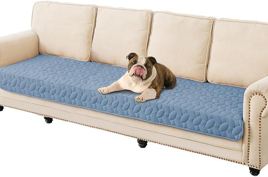 Ameritex Waterproof Pet Bed Cover Anti-Slip Dog Bed Blanket for Sofa and Furniture Waterproof New Pattern Design (Lightblue, 30x80 Inch (Pack of 1))