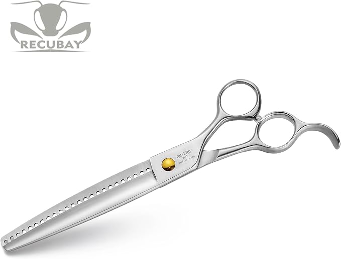 Gold Mantis Professional Dog Shears, 7.5" Blender Shear For All Breeds, Sharp and Smooth Scissoring Tools