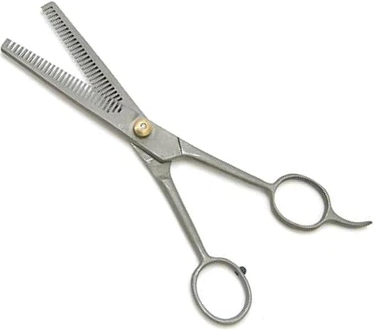 Jeffers Pet Grooming Thinning Shears for Dogs & Cats – 7 Inch Stainless Steel Blending Scissors with 30 Tooth Blade, Adjustable Tension, Finger Rest, Silent Grip – Coat, Fur, Hair Trimming Tool