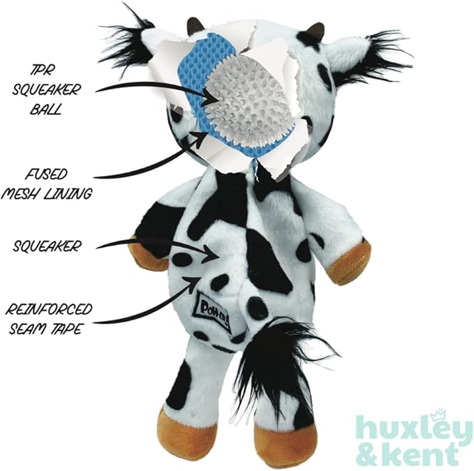 Huxley & Kent Slappies for Dogs | Beary Styles (Small) | Squeak & Shake Dog Toy | No Stuff Squeaky Toy, TPR Ball in Head | Simulates Hunting Nature for Dogs