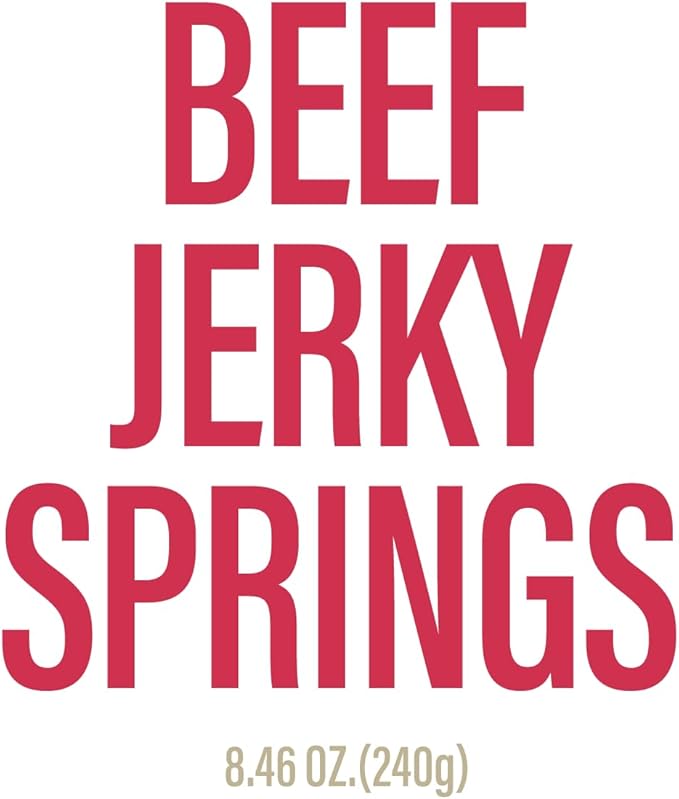 Chewer's Joy Beef Jerky Spring 7–8" (12CT) – Natural Dog Treats – Single Ingredient Long-Lasting Chews, High Protein