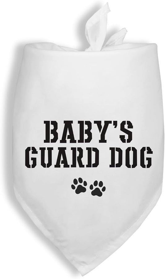 Baby's Guard Dogs Baby Security Dogs Bandana Pregnancy Announcement Dog Bandana Announcement New Baby Shower Photo Prop Pet Scarf Accessories for Dog Lovers Gift