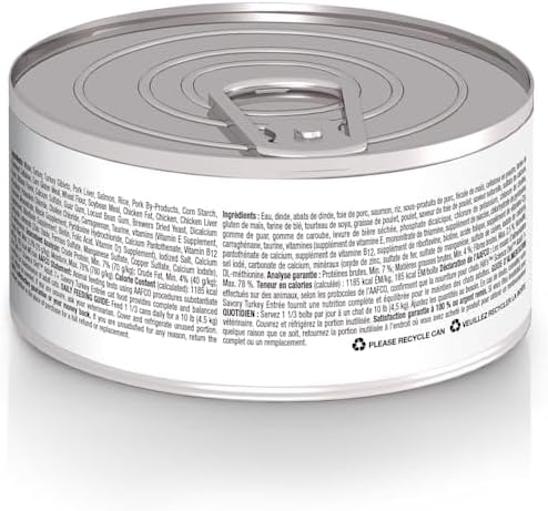 Hill's Science Diet Adult 7+, Senior Adult 7+ Premium Nutrition, Wet Cat Food, Turkey Minced, 5.5 oz Can, Case of 24