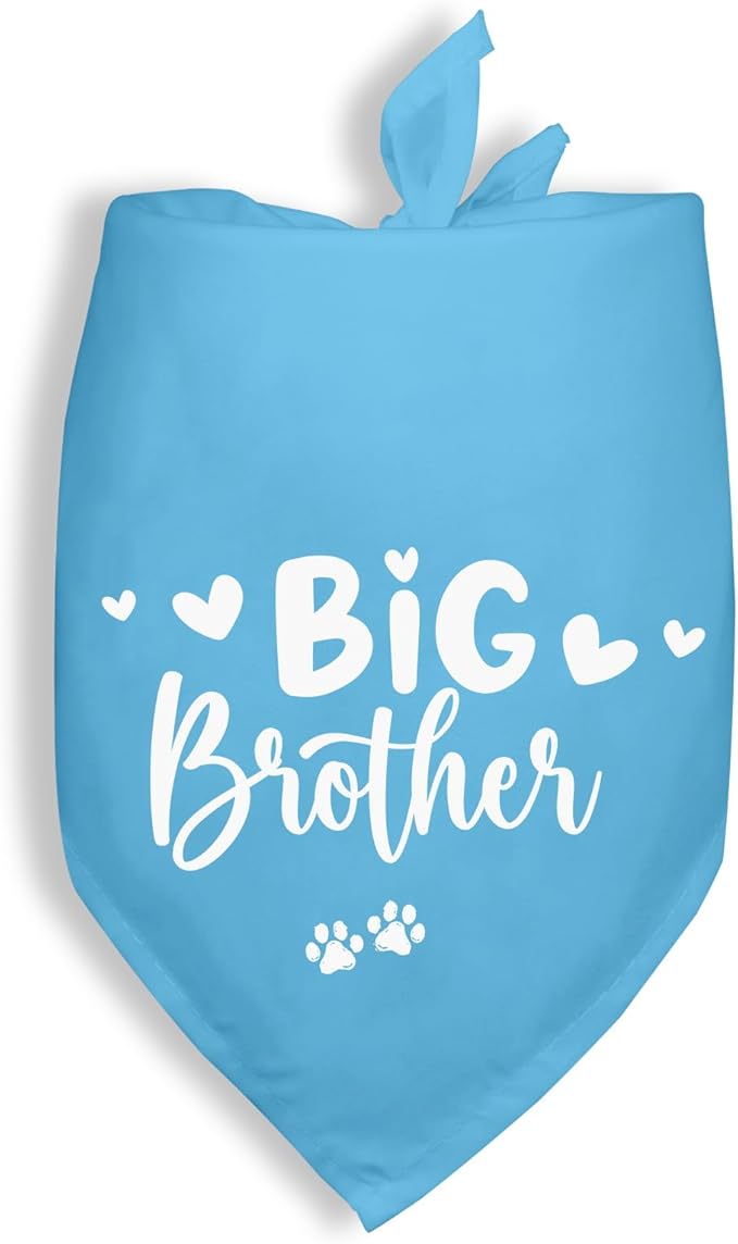 Big Brother Dogs Bandana Baby Announcement Blue Dog Bandana Pregnancy Announcement Photo Prop Pet Scarf Accessories for Pet Dog Lovers Gifts