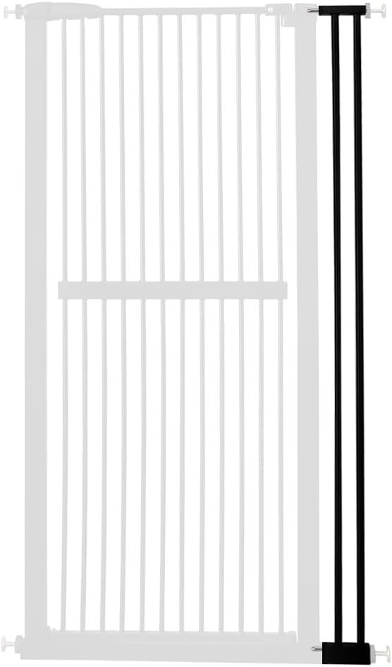 Lumizone Extra Tall Cat Gate Extension Kit 61.02" High Pressure Mounted 4.13" Extra Wide 1.37" Gap No Drilling Tall Pet Gate for Dogs (Black, 4.13"/10.5cm)