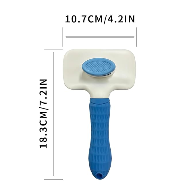 Pet Cleaning Deshedding Brush,Pet Hair Removal Brush for Shedding Massaging Grooming for Small Dogs,Cats,Rabbits(blue)