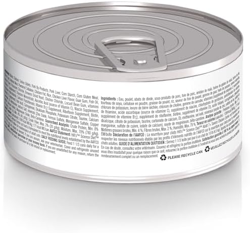 Hill's Science Diet Adult 7+, Senior Adult 7+ Premium Nutrition, Wet Cat Food, Chicken Minced, 5.5 oz Can, Case of 24