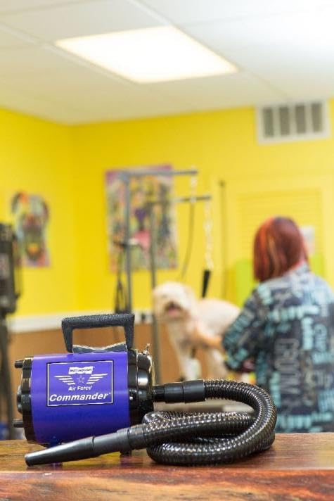 METROVAC AFTD-3V: Air Force Commander Variable Speed Dryer - Pink | 4.0 HP | Professional Pet Grooming Blower | Made in USA