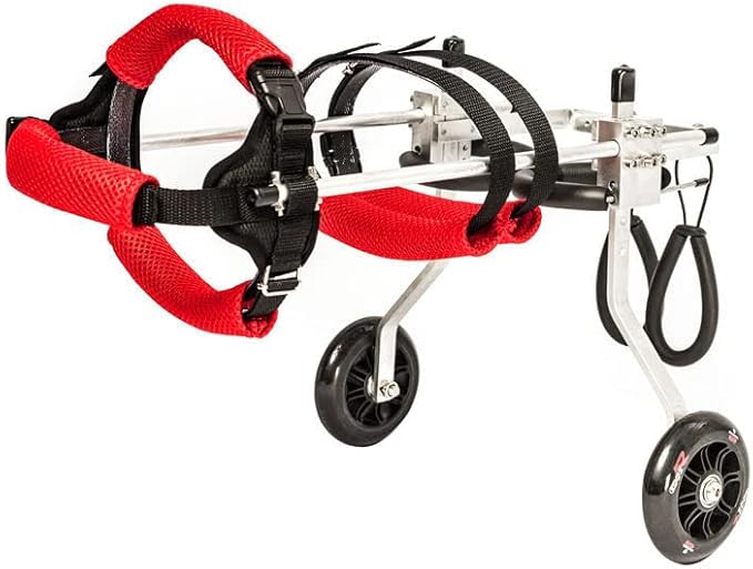 Dog Wheelchair Adjustable Dog Cart Lightweight Pet/Doggie Wheelchairs for Back Legs Assist Small Pets with Paralyzed Hind Limbs to Recover Their Mobility (XS)
