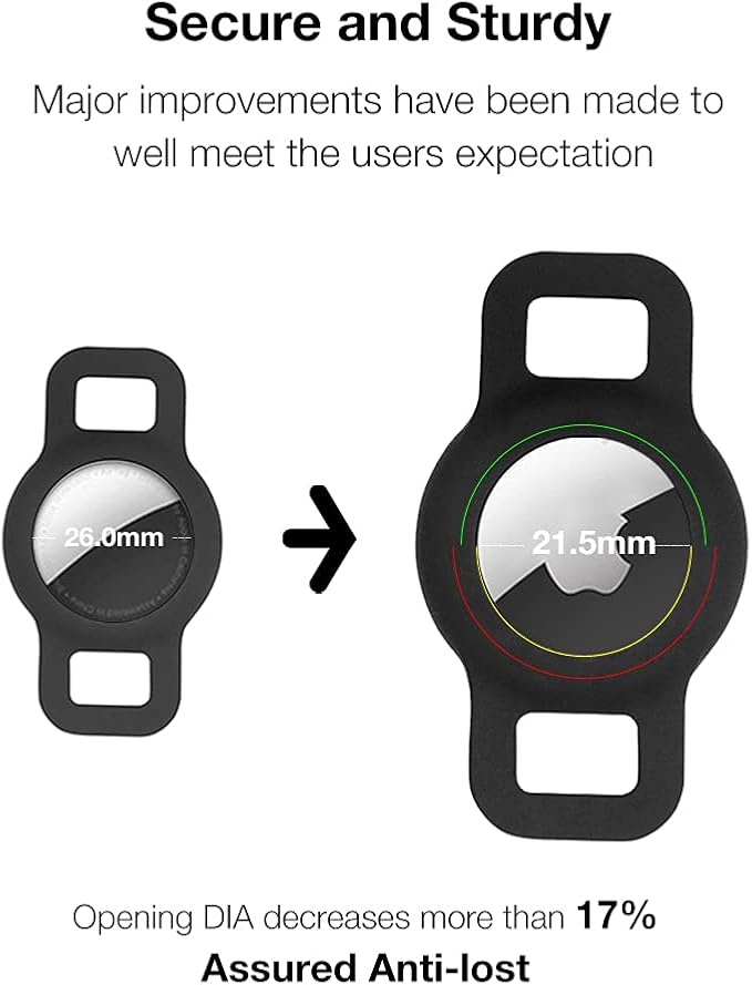 Airtag Holder for Cat, Air Tag Case for Cat Collar and Small Dog Collar