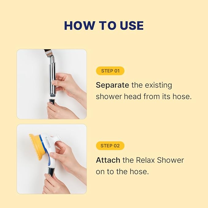 [PETHROOM] Pet Relaxing Grooming Brush Scrubber Shower Wash Head Attachment for Dogs and Cats Spa Washing and Bathing | Dog Cat Hair Deshedding Splash Shield | Massage Rubber Bath Tool