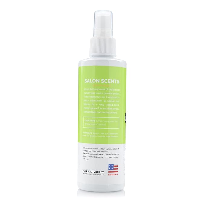 Bark2Basics Salon Scents Pet Grooming Cologne - 8 oz, Natural Professional Groomer Perfume for Dogs and Cats, Long Lasting, Made in The USA (Fresh and Clean)