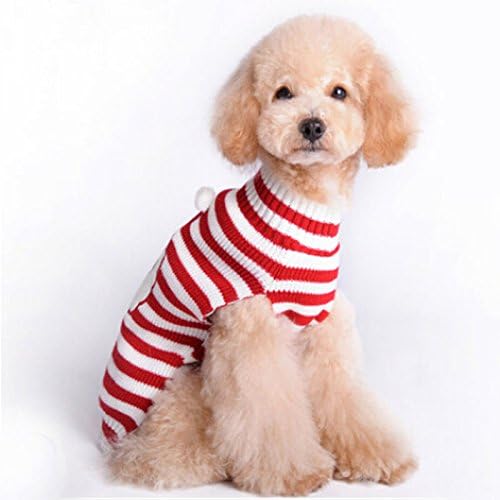 Mikayoo Christmas Dog Sweater - Festive Santa Claus Costume for Small, Medium, and Large Dogs - Holiday Pet Clothes for Xmas Celebrations (Santa Claus,L)