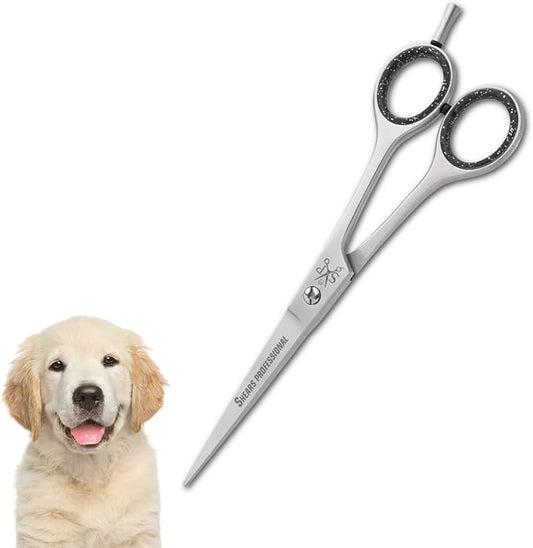 Professional Barber Scissor for Hair Cut Styles Hair Cutting Scissors, All Purpose 4.5 Inch Stainless Steel, Sharp Edge Blades, Dog Grooming Scissors,Hairdressing Texturizing Salon Razor Edge Scissor